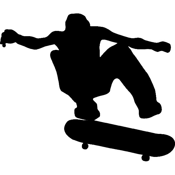 Wallhogs Skateboard Silhouette I Cutout Wall Decal | Wayfair.ca